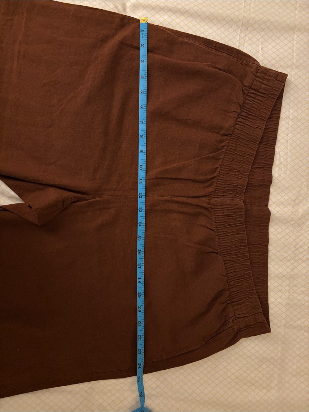 Old Navy Wide-Leg linen Pants in Rust Brown - Picture 9 of 11